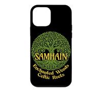 Custodia per iPhone 12 mini Samhain Enchanted Woods Celtic Roots Strega gaelica di Halloween