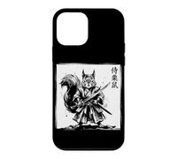 Custodia per iPhone 12 mini Samurai giapponese Scoiattolo Inchiostro Art Warrior Anime Manga Otaku