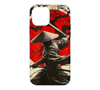 Custodia per iPhone 12 mini Samurai Ronin al Tramonto con Design Eroico