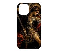 Custodia per iPhone 12 mini San Michele Arcangelo Barocco Chiaroscuro Icona Design