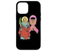 Custodia per iPhone 12 mini Santa Agata Cancro al seno Nastro Patrono Santo Infermiere Cattolico