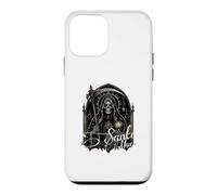 Custodia per iPhone 12 mini Santa Muerte Cattedrale gotica Falce Teschio Folk Saint