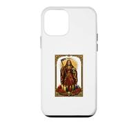 Custodia per iPhone 12 mini Santa Muerte Holy Candles Altare devozionale Folk Saint Tee