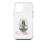 Custodia per iPhone 12 mini Santa Muerte Scythe Globe Clessidra Rose Folk Saint