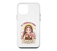 Custodia per iPhone 12 mini Santa Teresa Lisieux Fare Piccole Cose Grande Amore per i Cristiani