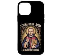 Custodia per iPhone 12 mini Sant'Ignazio di Loyola Ad Maiorem Dei Gloriam Gesuita Cattolico