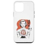 Custodia per iPhone 12 mini Sarcastic Retro Use It Brain Funny Psychology Mind 1950s