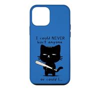 Custodia per iPhone 12 mini Sarcastico gatto pipistrello non potrei mai ferire nessuno