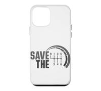 Custodia per iPhone 12 mini Save The Stick - Trasmissione manuale a tre pedali, per amanti dell'auto