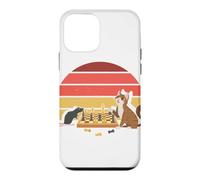 Custodia per iPhone 12 mini Scacchiera con tappetino per gatti