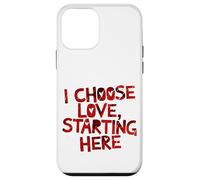 Custodia per iPhone 12 mini Scelgo l'Amore, Inizio da Qui - Design Motivazionale
