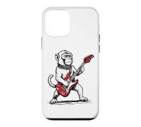 Custodia per iPhone 12 mini Scimmia rock, scimmietta divertente che suona la chitarra