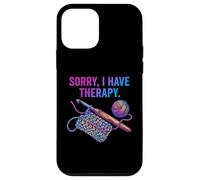 Custodia per iPhone 12 mini Scusa I Have Therapy Crochet Hook Yarn Art