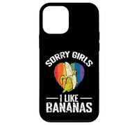 Custodia per iPhone 12 mini Scusate Ragazze Mi Piacciono le Banane