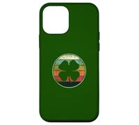 Custodia per iPhone 12 mini Shamrock Vintage Sun Retro Grunge Stile St Patrizio Giorno