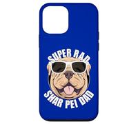 Custodia per iPhone 12 mini Shar Pei Dad Cute Puppy Funny Super Rad Dog con occhiali da sole