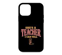 Custodia per iPhone 12 mini She's A Teacher I Can Tell Western Back to School
