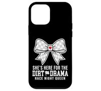 Custodia per iPhone 12 mini She's Here For The Dirt Drama Race Night Queen
