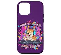 Custodia per iPhone 12 mini Shiba Inu DJ K-Pop Party Cane Divertente