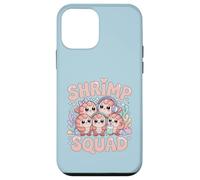 Custodia per iPhone 12 mini Shrimp Squad Carino Kawaii Cartoon Sea Ocean Friends