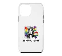 Custodia per iPhone 12 mini Sii orgoglioso e sii arcobaleno LGBTQ Pride Femminista