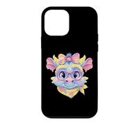 Custodia per iPhone 12 mini Simpatico Blue Dragon Fantasy Ritratto Grafico Rosa Occhiali Bow