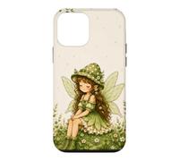 Custodia per iPhone 12 mini Simpatico caso verde della natura capricciosa di Cottagecore dei funghi