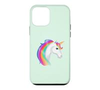 Custodia per iPhone 12 mini Simpatico unicorno arcobaleno magico fantasy opera d'arte