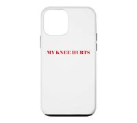 Custodia per iPhone 12 mini Simple Funny gym workout quote My Knee Hurts