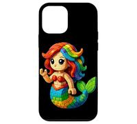 Custodia per iPhone 12 mini Sirena Mattoni Costruttore Costruzione Giocattoli Fantasy Ragazze