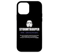 Custodia per iPhone 12 mini Slogan degli Stormtrooper mi rendono felice, non così tanto