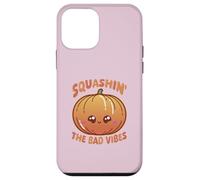 Custodia per iPhone 12 mini Smashin' The Bad Vibes Zucca Kawaii Carino Divertente