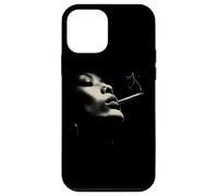 Custodia per iPhone 12 mini Smoky Jazz Man Minimal Face Portrait Estetica