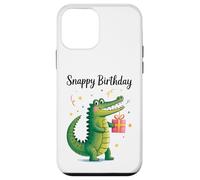 Custodia per iPhone 12 mini Snappy Alligator Celebration, motivo a forma di animale