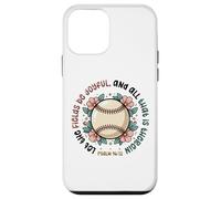 Custodia per iPhone 12 mini Softball Christian Softball Mamma Salmo Bibbia Verso