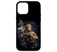 Custodia per iPhone 12 mini Soldato militare Trump pronto a dare il calcio ad alcuni democratici USA