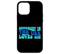 Custodia per iPhone 12 mini Somebody in The USA Loves Me Modern Boho Vibe