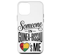 Custodia per iPhone 12 mini Someone In Guinea Bissau Loves Me Heart Flag