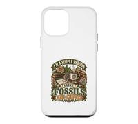 Custodia per iPhone 12 mini Sono una persona semplice Mi piacciono i fossili e il caffè Fossili divertenti
