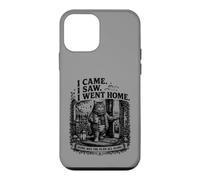 Custodia per iPhone 12 mini Sono venuto, ho visto, sono andato a casa, divertente, introverso, gatto a casa