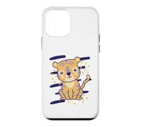 Custodia per iPhone 12 mini Sorridente Tigre Giallo Baby Comic per Uomo Donna Bambini