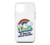 Custodia per iPhone 12 mini Sorridi se sei morto dentro divertente sarcastico pessimista bavaglio
