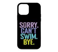 Custodia per iPhone 12 mini Sorry Can't Swim Bye Citazione