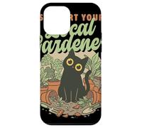 Custodia per iPhone 12 mini Sostieni il tuo gatto amante delle piante botaniche del giardiniere locale