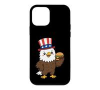 Custodia per iPhone 12 mini Souvenir dell'America del 4 luglio degli Stati Uniti d'America di Bald Eagle Burger patriottico