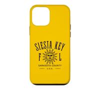 Custodia per iPhone 12 mini Souvenir di design in stile vintage Siesta Key Beach