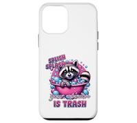 Custodia per iPhone 12 mini Splish Splash La tua opinione è Trash Raccoon Bath