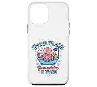 Custodia per iPhone 12 mini Splish Splash Octopus Your Opinion Is Trash Vasca da bagno