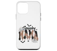 Custodia per iPhone 12 mini Spooky Mama Leopard Print Ghost Halloween Design