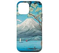 Custodia per iPhone 12 mini Stampa artistica vintage giapponese con stampa artistica del Monte Fuji
